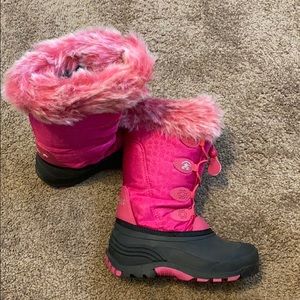 Girls Kamik Snow Boots Size 2